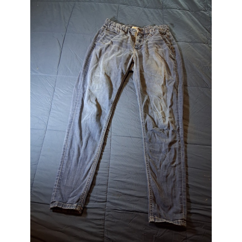 BKE Jeans Womens 27 Blue Parker High Rise Skinny Universal Fit Distressed Denim